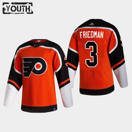 Kinder Eishockey Philadelphia Flyers Trikot Mark Friedman 3 2020-21 Reverse Retro Authentic